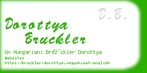 dorottya bruckler business card